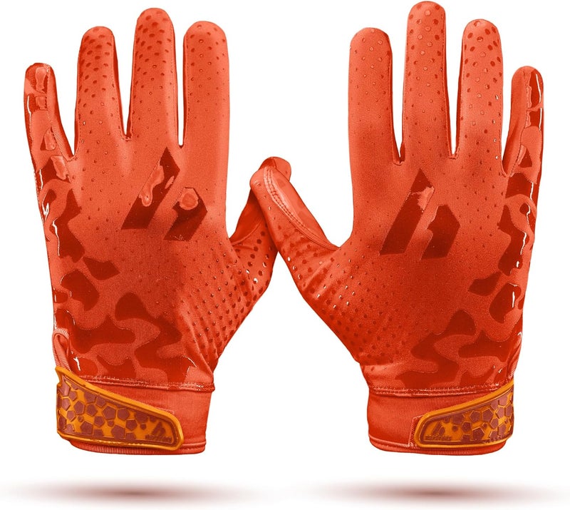 Repsters RPG1 Football Gloves - Men’s Elite Trendy Wide Receiver Gloves – Extra Sticky Grip Football Gloves for Game Day, Training, High School and College - Adult and Youth Sizes - Image 4